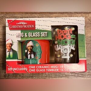 National Lampoon's Christmas Vacation Mug & Glass Set New in Box